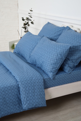 Наволочка поплин Джаз-компаньон синий